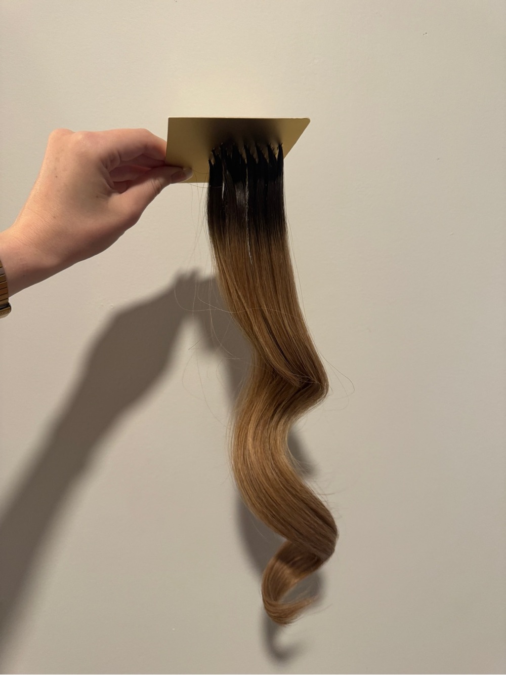 Bellami Professional 20” k-tip extensions Shade Mochachino Brown/ Caramel Blonde